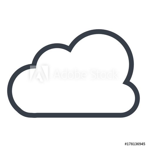 500x500 Cloud Computing Flat Icon For Apps And Websites