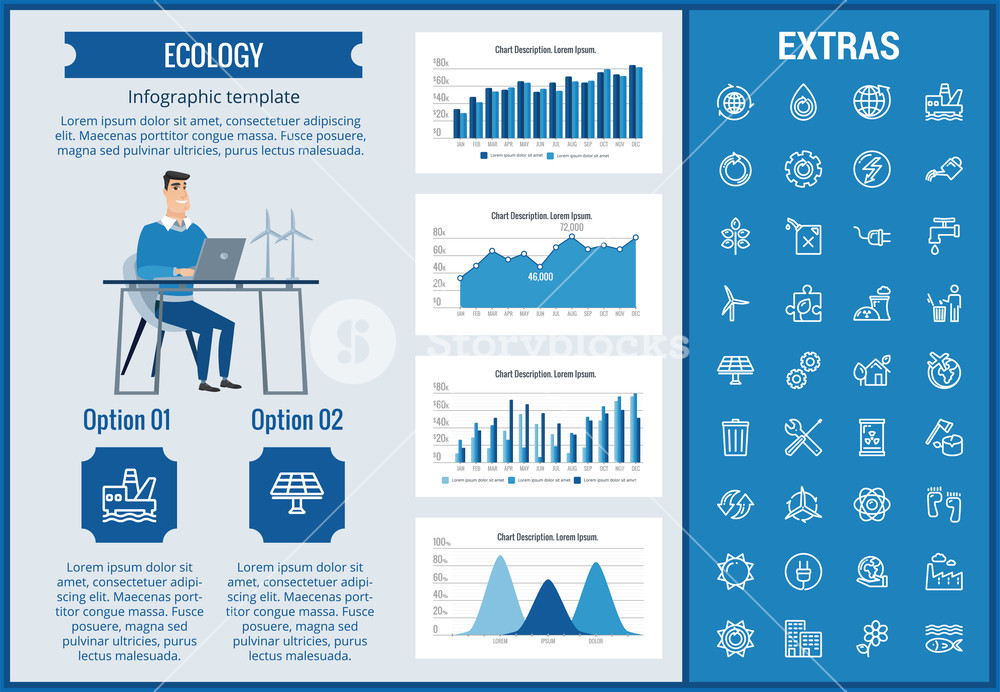 1000x692 Ecology Infographic Template, Elements And Icons Infograph