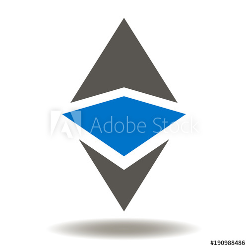 500x500 Ethereum Icon Vector Trade Market Digital Web Currency