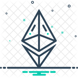 256x256 Ethereum Icon Of Line Style