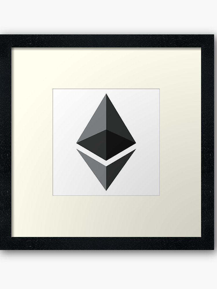 750x1000 Ethereum Icon Pocket Framed Art Print