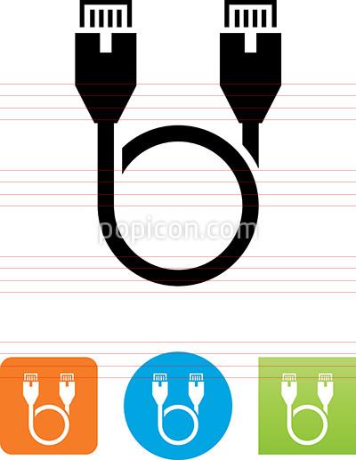 400x517 Ethernet Cable Loop Icon