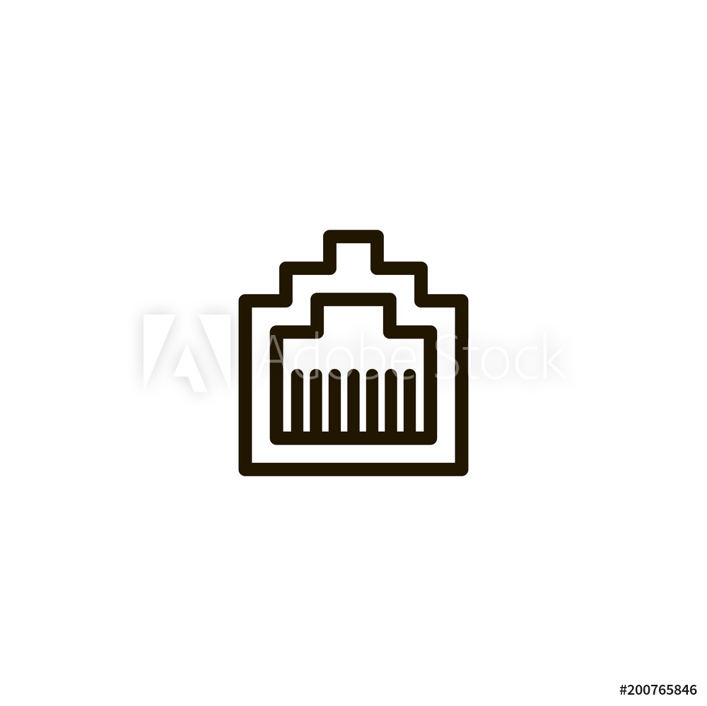 1000x999 Photo Art Print Ethernet Cable Icon Sign Design Europosters