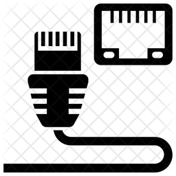 256x256 Ethernet Icon Of Glyph Style