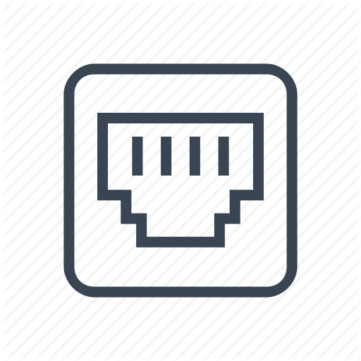 512x512 Ethernet, Internet, Network, Port Icon
