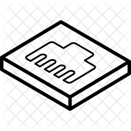 256x256 Ethernet Port Icon Of Isometric Style