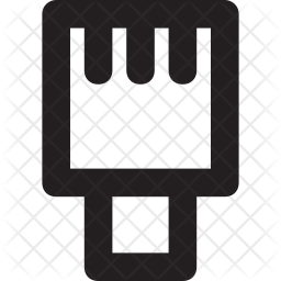 256x256 Ethernet Port Icon Of Line Style