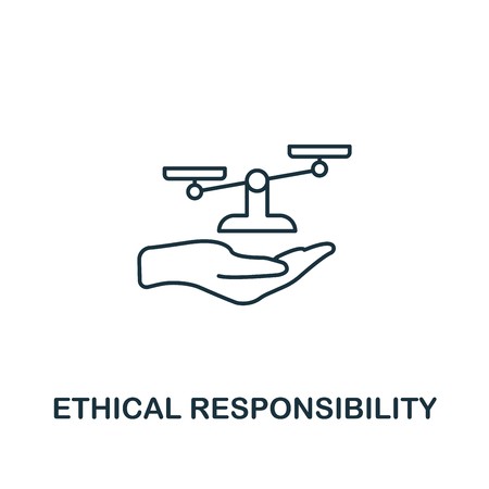 450x450 Ethical Responsibility Icon Thin Line Design Symbol From Business