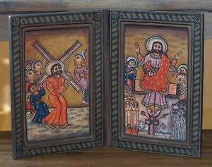 300x237 Large Ethiopian Icon Crucification Coptic Orthodox Christianity