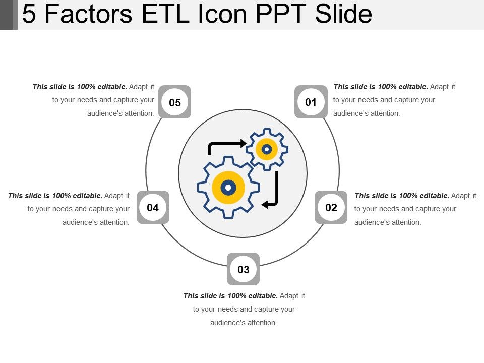 960x720 Factors Etl Icon Ppt Slide Powerpoint Presentation Slides