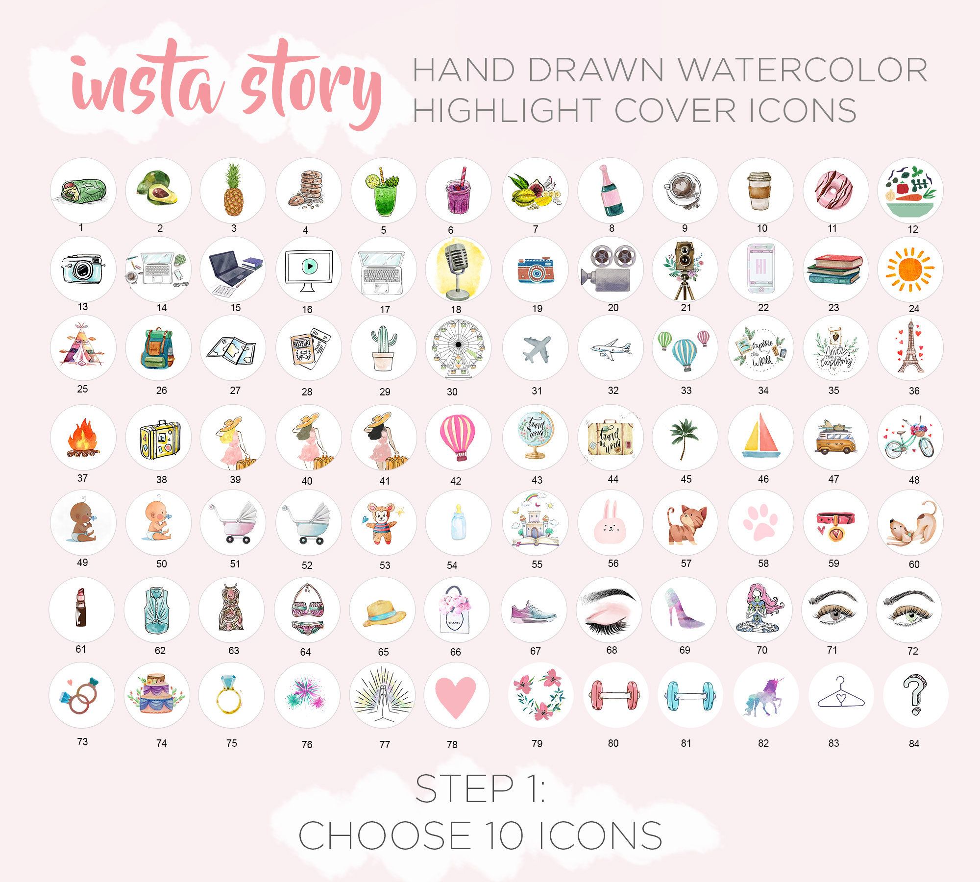 2000x1800 Instagram Story Highlight Icon Set Custom Instagram Icons Etsy