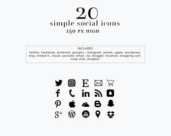 340x270 Social Media Icons Etsy