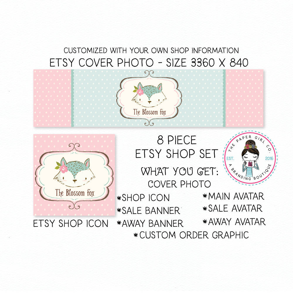 Fox Etsy Set Etsy Banner Set Etsy Shop Set 1000x1000 Fox Etsy Set Etsy Banner Set Etsy Shop Set