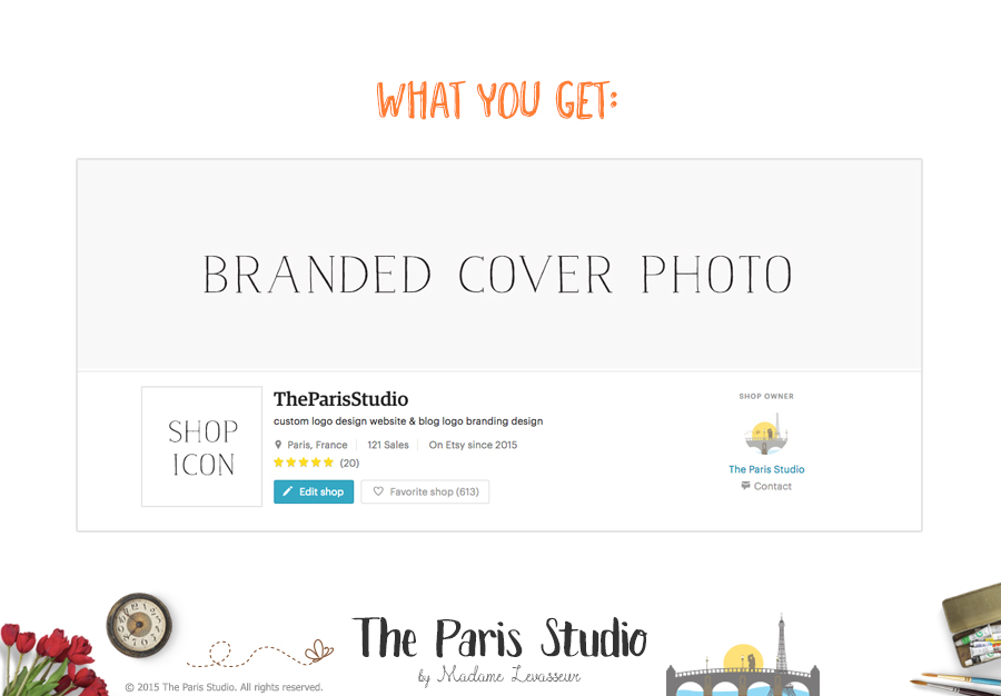 900x626 Etsy Shop Cover Design Pre Made And Custom Design For Wordpress