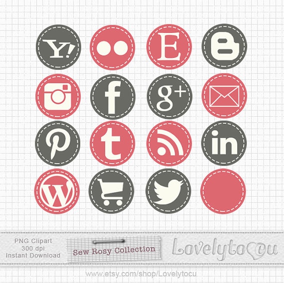 570x567 Social Media Icon Clipart