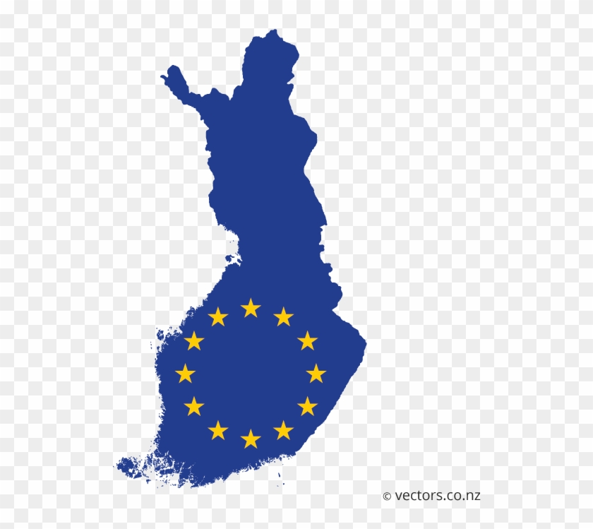 840x749 Eu Flag Vector Map Of Finland