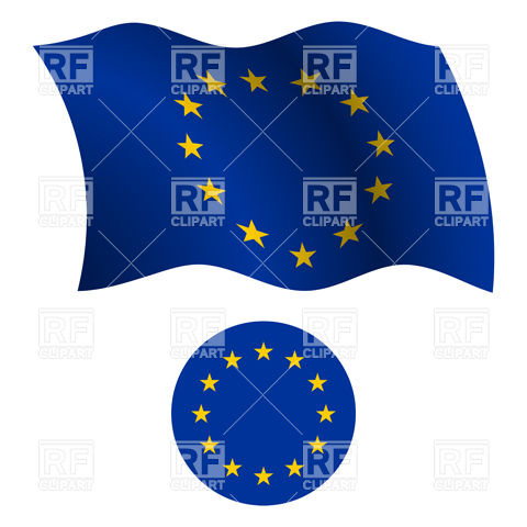 480x480 European Union Flag And Icon Vector Image Of Signs, Symbols, Maps