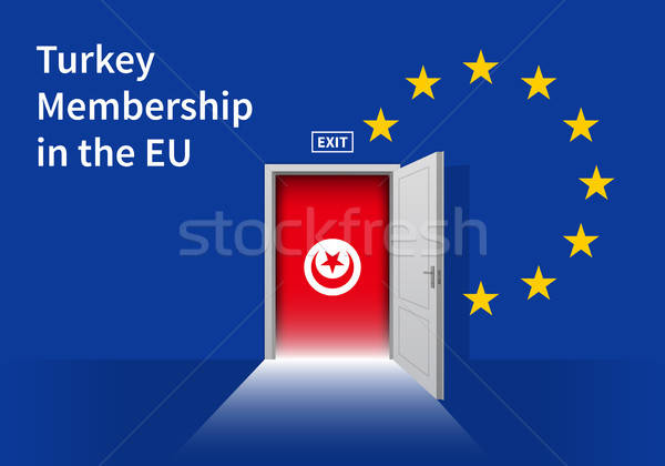 600x420 European Union Flag Wall With Turkey Flag Door Eu Flag Vector