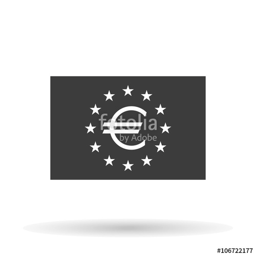 500x500 Eu Flag Icon European Union With The Euro Symbol On A White