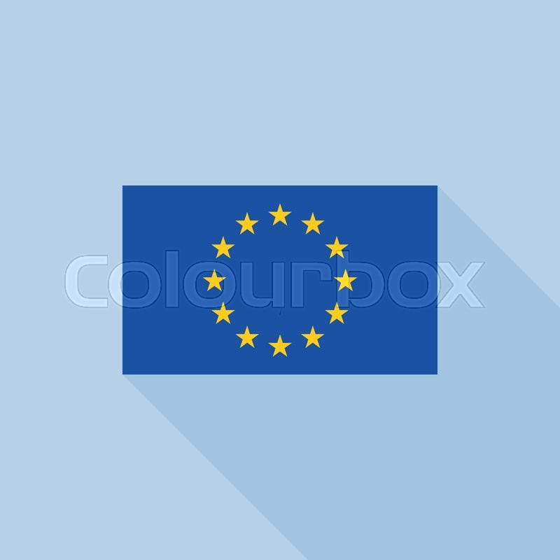 800x800 Eu Flag Icon Vector, Flat Design Stock Vector Colourbox
