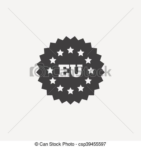 450x470 European Union Icon Eu Stars Symbol Flat Icon On White