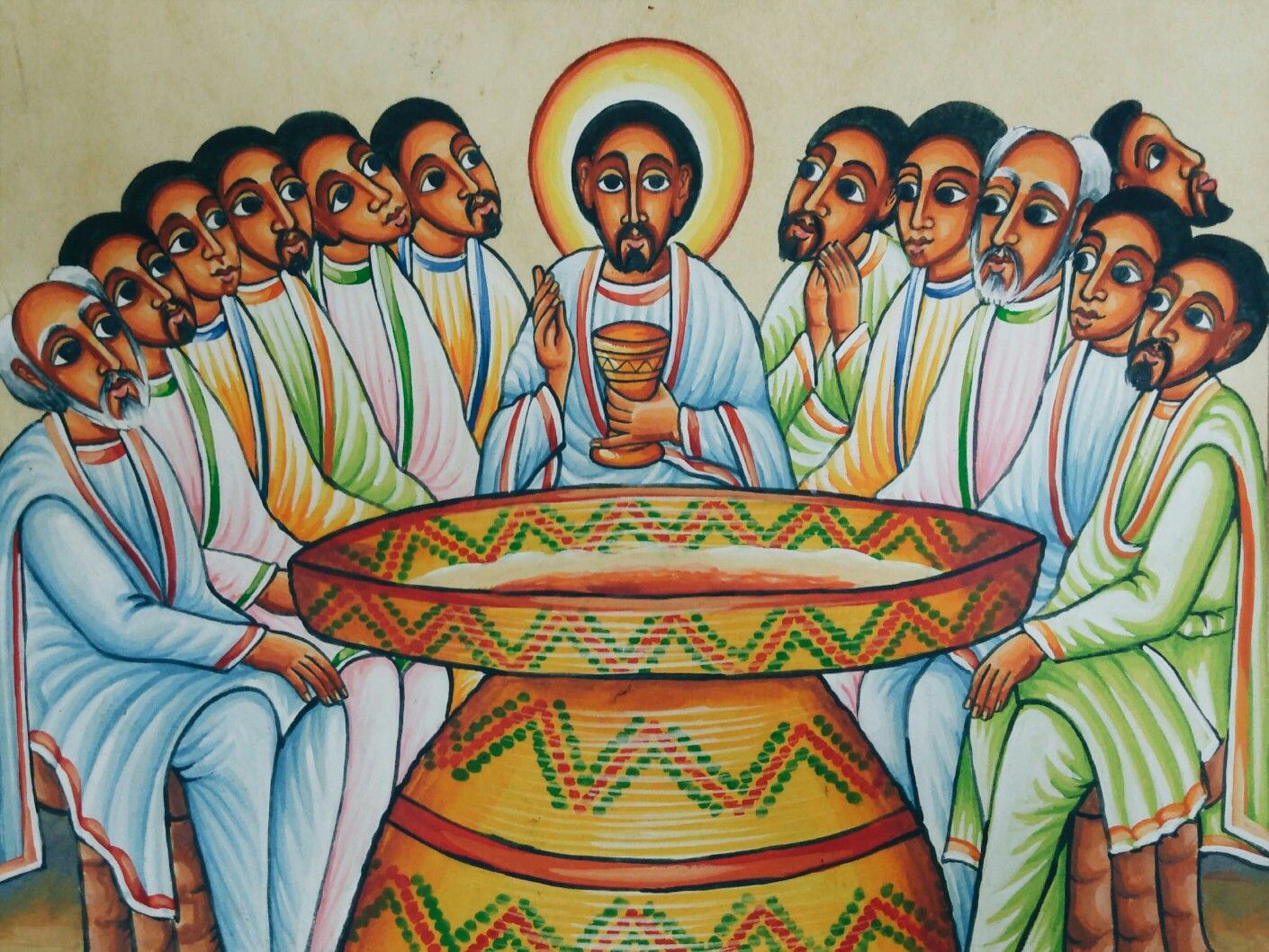 Icon Of The Mysterious Supper From Ethiopia 1410x1058 Icon Of The Mysterious Supper From Ethiopia