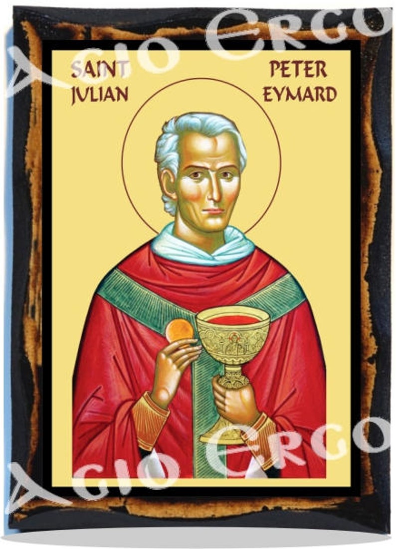 Saint Peter Julian Eymard Apostle Of The Eucharist Etsy 794x1102 Saint Peter Julian Eymard Apostle Of The Eucharist Etsy