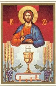 Eucharist Icon I Am The Living Bread Which Came Down From Heaven 197x300 Eucharist Icon I Am The Living Bread Which Came Down From Heaven
