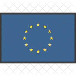 256x256 Europe Flag Icon Of Colored Outline Style