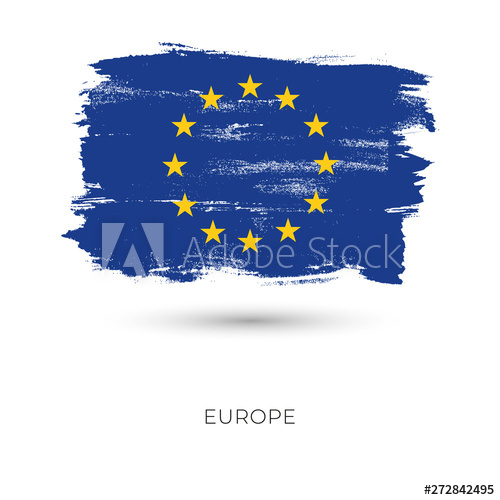 500x500 Europe Colorful Brush Strokes Painted National Country Flag Icon