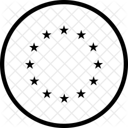 256x256 Europe Flag Icon Of Line Style