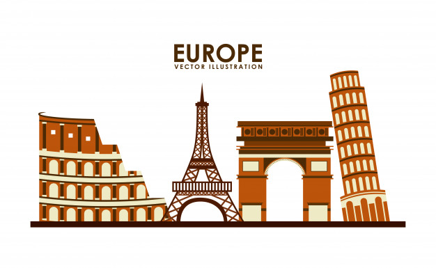 626x385 Europe Icon Design, Vector Illustration Graphic Vector