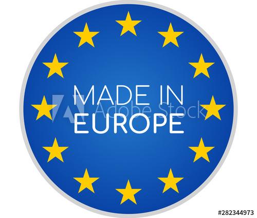 500x425 Made In Europe Symbol Icon Illustration Isolated On White