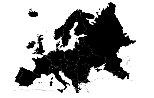 600x380 Europe Map Vector Free Download Hd Icon