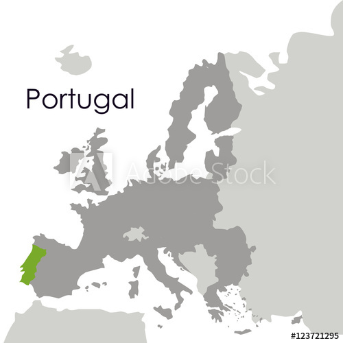 500x500 Portugal Map Icon Europe Nation And Government Theme Isolated