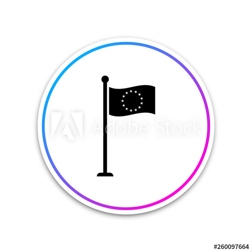 500x500 Flag Of European Union Icon Isolated On White Background Eu