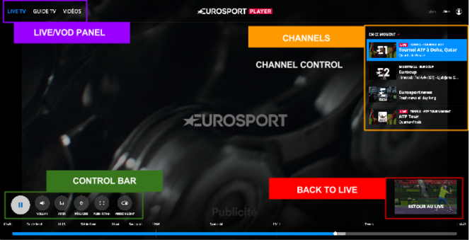 664x339 Eurosport Player Skin Features