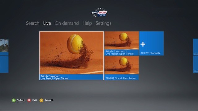 640x360 Xbox Dashboard Now Has A Eurosport Player App