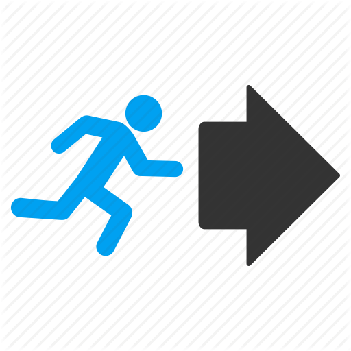 512x512 Emergency, Escape Route, Evacuation, Fire Exit, Guide Arrow