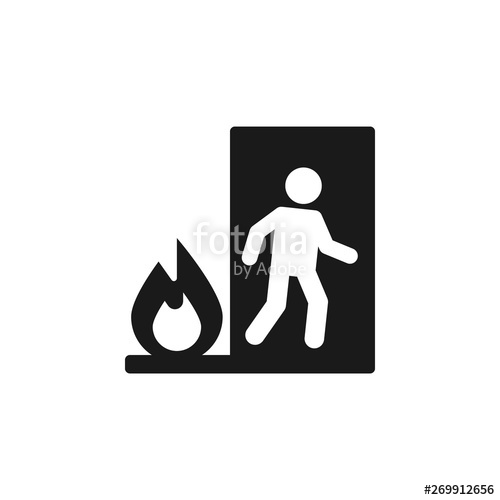 500x500 Emergency, Evacuation, Exit, Insurance Icon