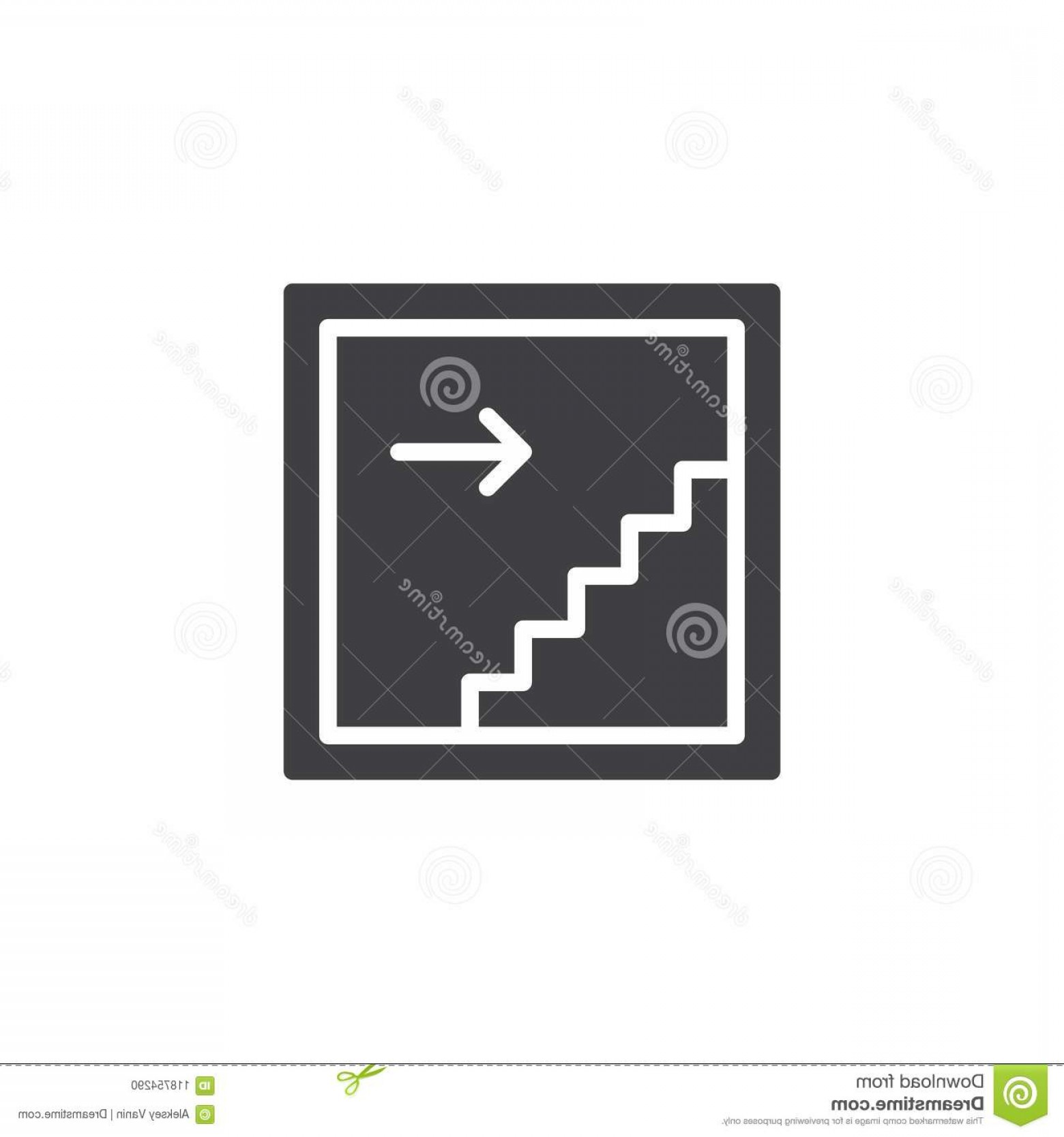 1560x1668 Evacuation Stairs Pointer Vector Icon Evacuation Stairs Pointer
