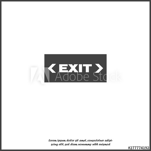 500x500 Fire Hazard Route Of Evacuation Vector Icon The Evacuation Icon