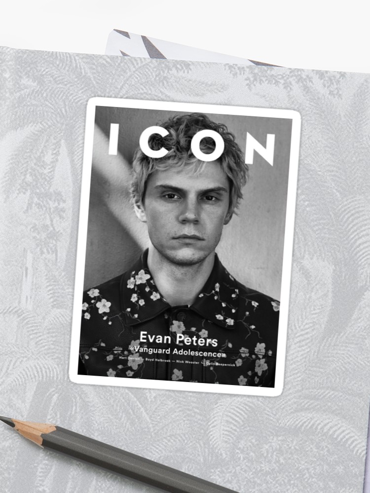 750x1000 Evan Peters Icon Sticker