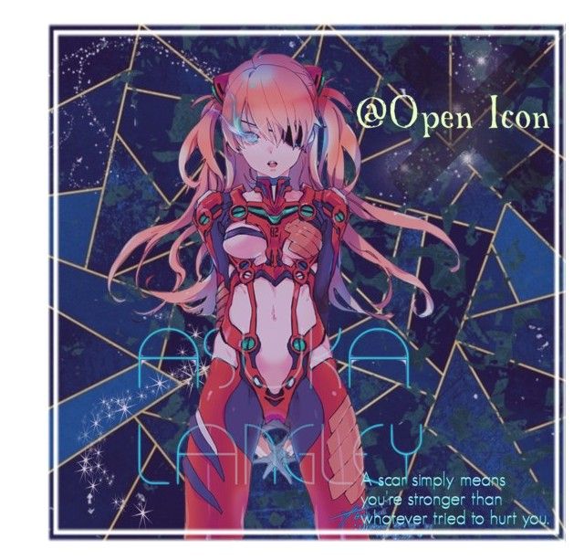 640x613 Evangelion Asuka Langley Open Icon