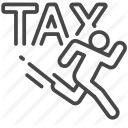 128x128 Duties, Form, Invoice, Payable, Tax, Taxes Icon