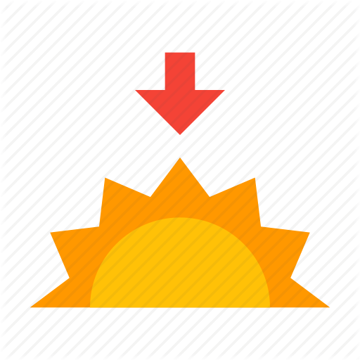 512x512 Evening, Sun, Sunny, Sunset, Weather Icon