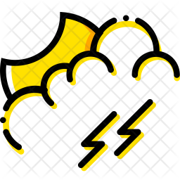 256x256 Evening Icon Of Colored Outline Style