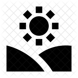 256x256 Evening Icon Of Glyph Style