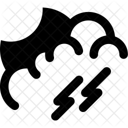 256x256 Evening Icon Of Glyph Style