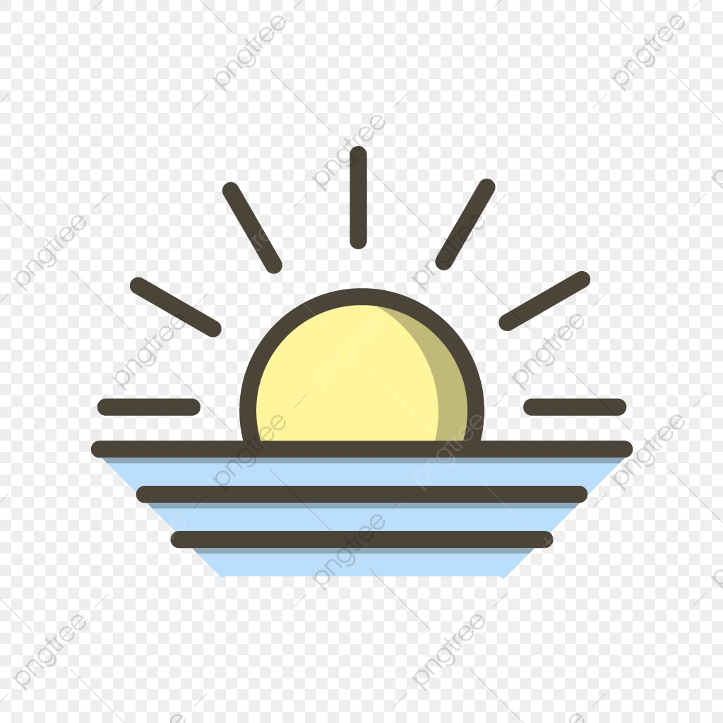 1024x1024 Vector Sunset Icon, Sky Icon, Sunset Icon, Evening Icon Png